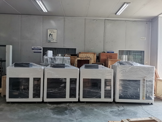 Horizontale verticale brandtest/geschikt voor de inspectie en beoordeling van de brandkenmerken van kunststof