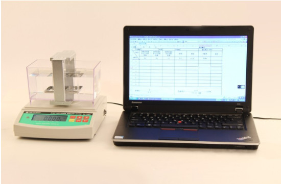 Elektronische apparatuur voor het testen van de specifieke zwaartekracht met hoge precisie