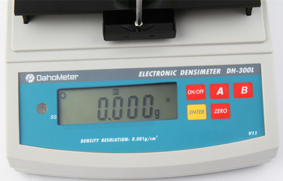 Digitale vloeistofdichtheidsmeter op het bureaublad