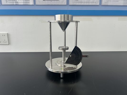 Meting van de poederstandhoek Poederstroommeter / Poedervloeistofanalysator