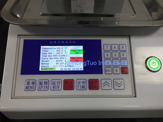 Laboratoriaal testapparaat voor de smeltstroomindex van polyethyleen met LCD-scherm