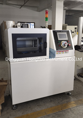 PLC touchscreen kleine platte vulkaniseringsmachine voor PE-plastic 5-30 ton capaciteit
